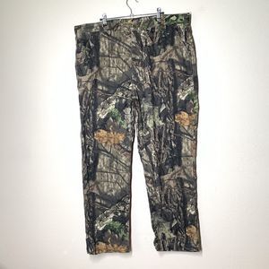 Carhartt Rugged Flex Relaxed Fit Canvas Camo Work Pants 42 x 30 Mossy Oak